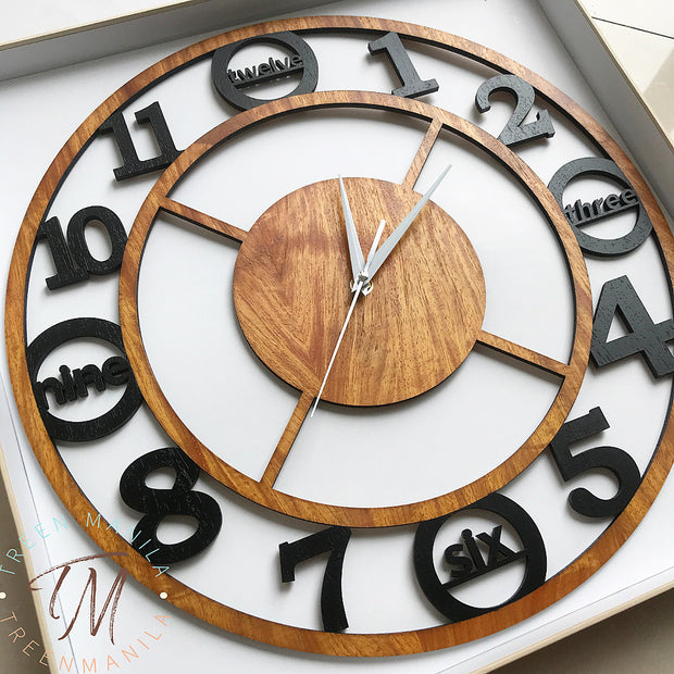 Misato Wooden Clock