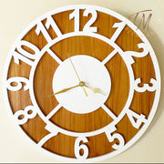 Number Cut Clock - Double Layer