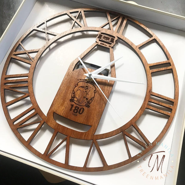 Clock Cutom Personalized/Customized Wall Clock - Wood – Treen Manila