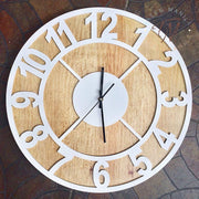 Number Cut Clock - Double Layer