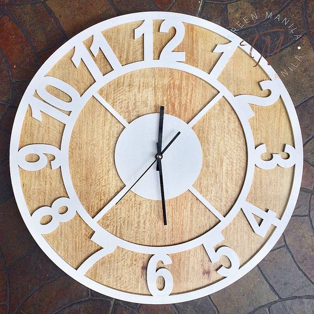 Number Cut Clock - Double Layer