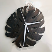 Monstera Wooden Clock