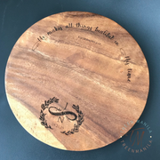 Personalized Serving/Chopping Board