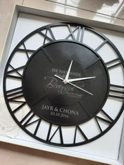 Roman Numeral Clock - Double Layer Acrylic