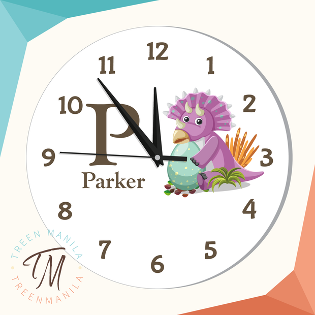 Kids Clock - Dino Theme