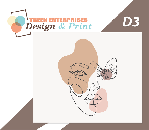 D&P Line Art Design Mouse Pad
