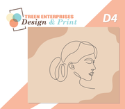 D&P Line Art Design Mouse Pad