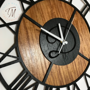 Roman Numeral Clock - Double layer Wood