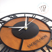 Roman Numeral Clock - Double layer Wood