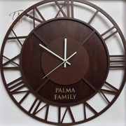 Roman Numeral Clock - Double layer Wood