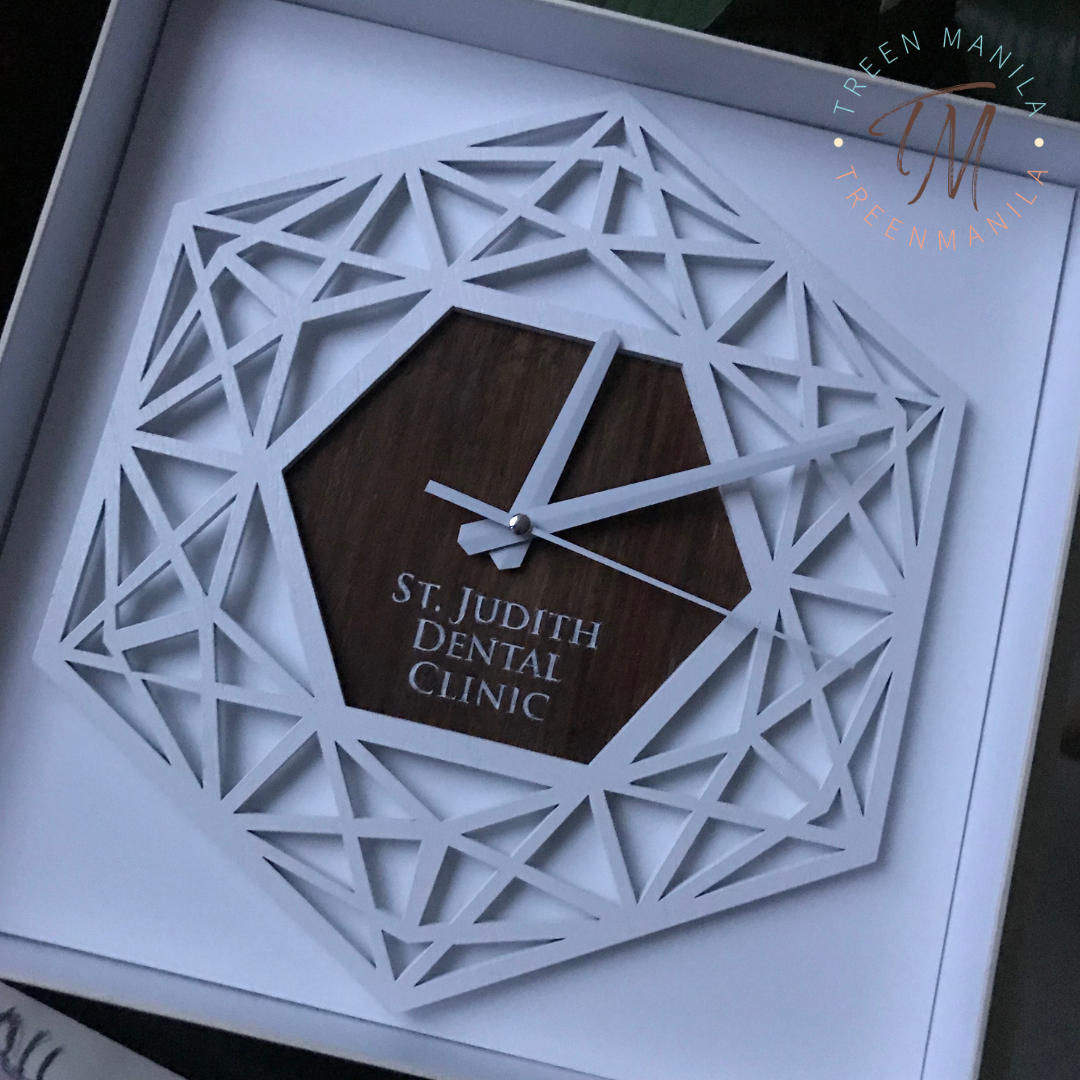 Modern Hexagon Clock – Treen Manila