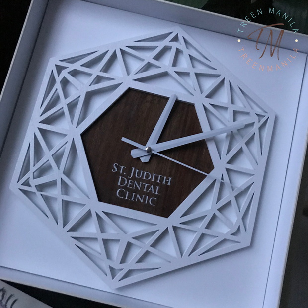 Modern Hexagon Clock